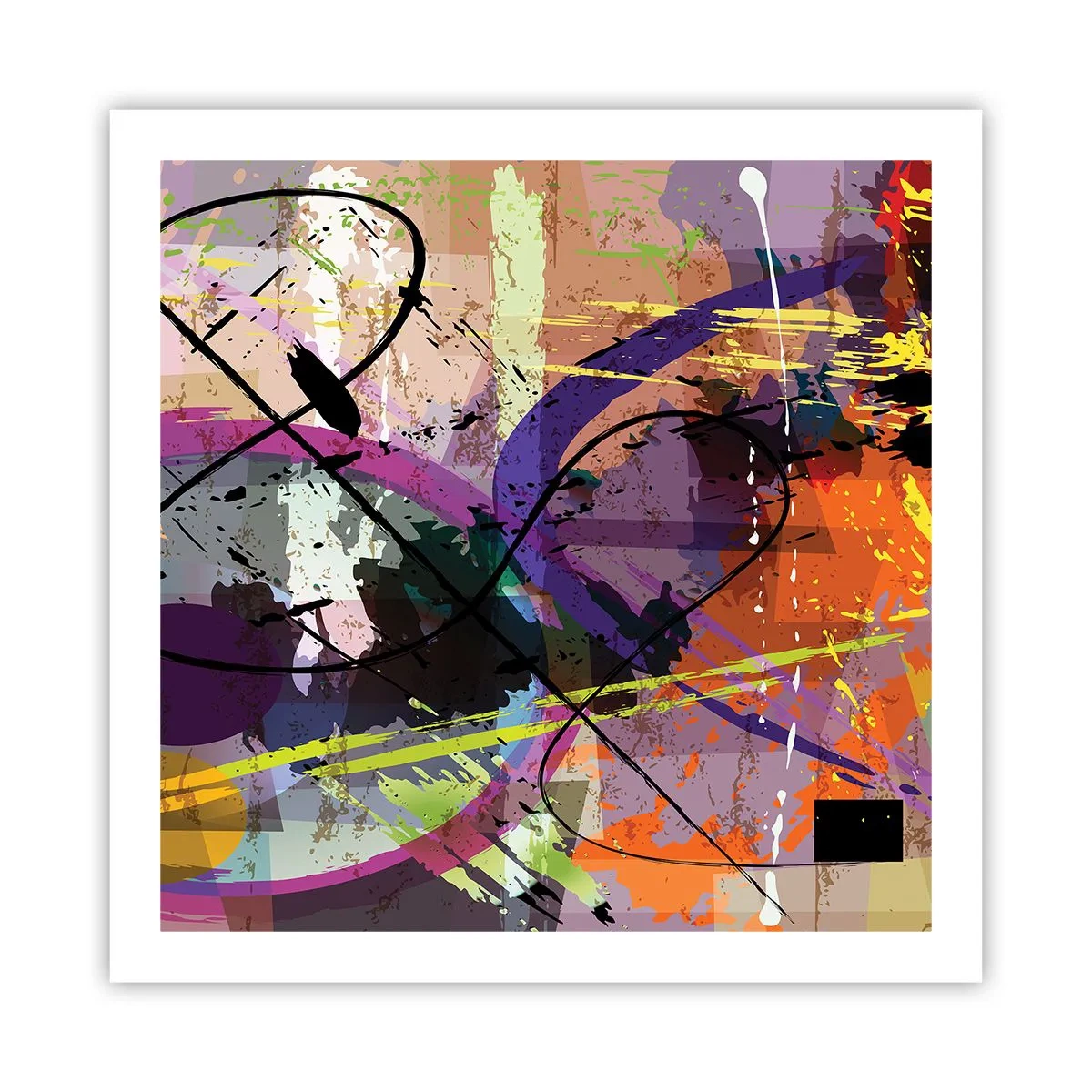 Poster - Du kannst geradeaus oder umhergehen - 60x60 cm