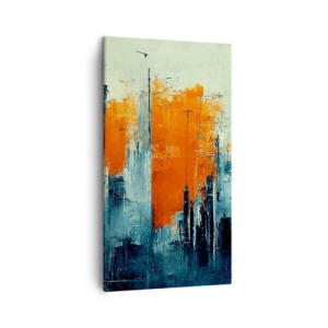 Bild auf Leinwand - Leinwandbild - Moderne Landschaft - 45x80 cm