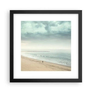 Poster in einem schwarzem Rahmen - Auf der Suche nach Frieden - 30x30 cm