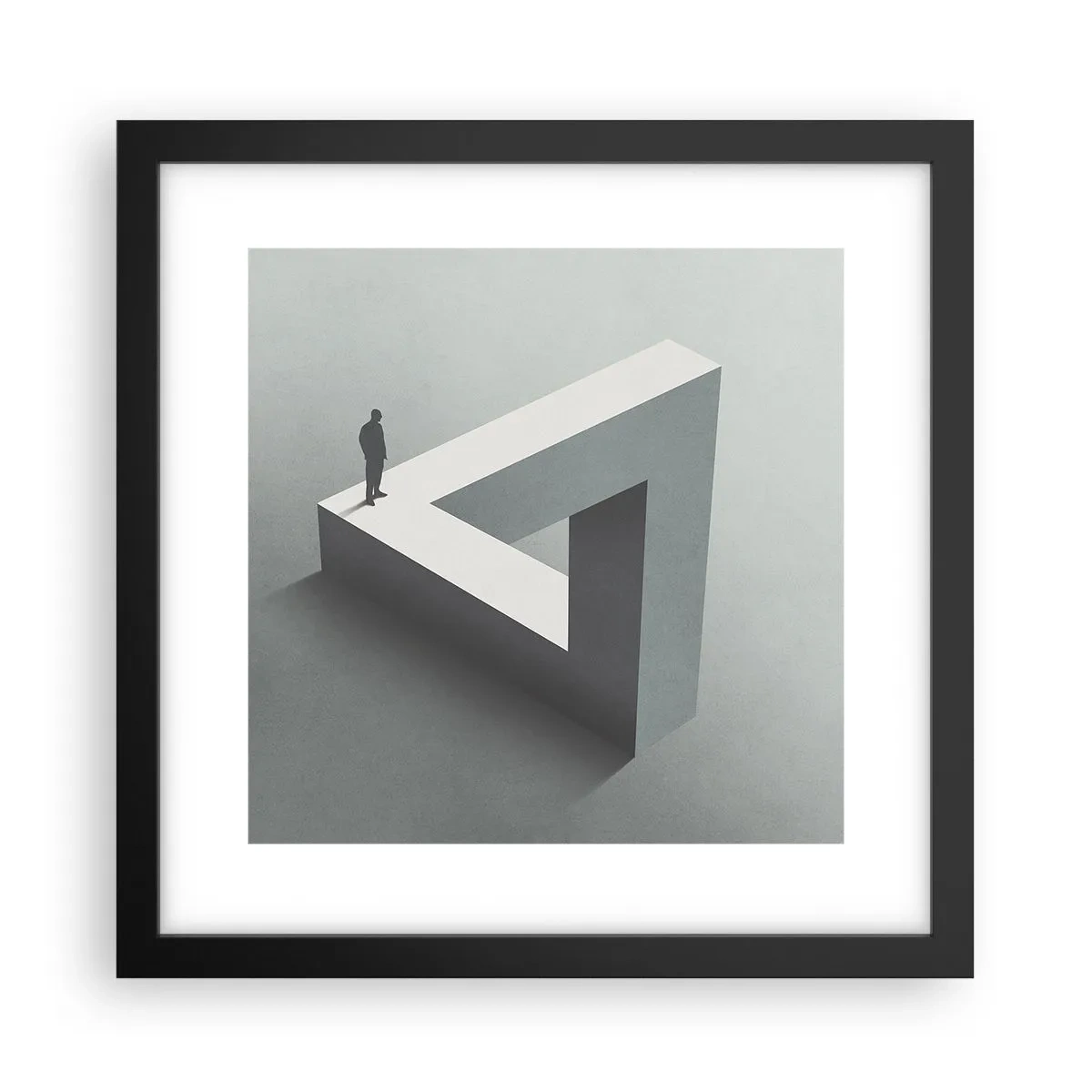 Poster in einem schwarzem Rahmen - Es ist also doch möglich - 30x30 cm