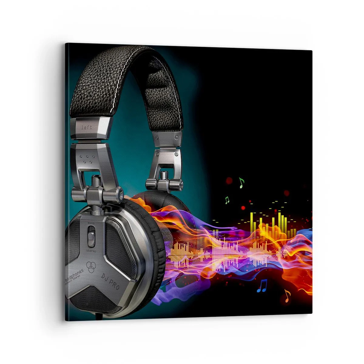 Bild auf Leinwand - Leinwandbild - Feuer der Musik - 70x70 cm