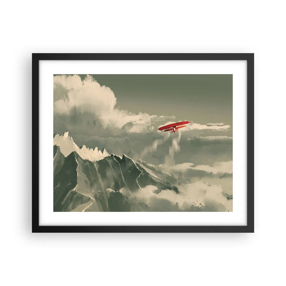 Poster in einem schwarzem Rahmen - Furchtloser Pionier - 50x40 cm