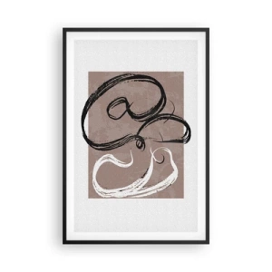 Poster in einem schwarzem Rahmen - Komposition – die Suche nach Fülle - 61x91 cm