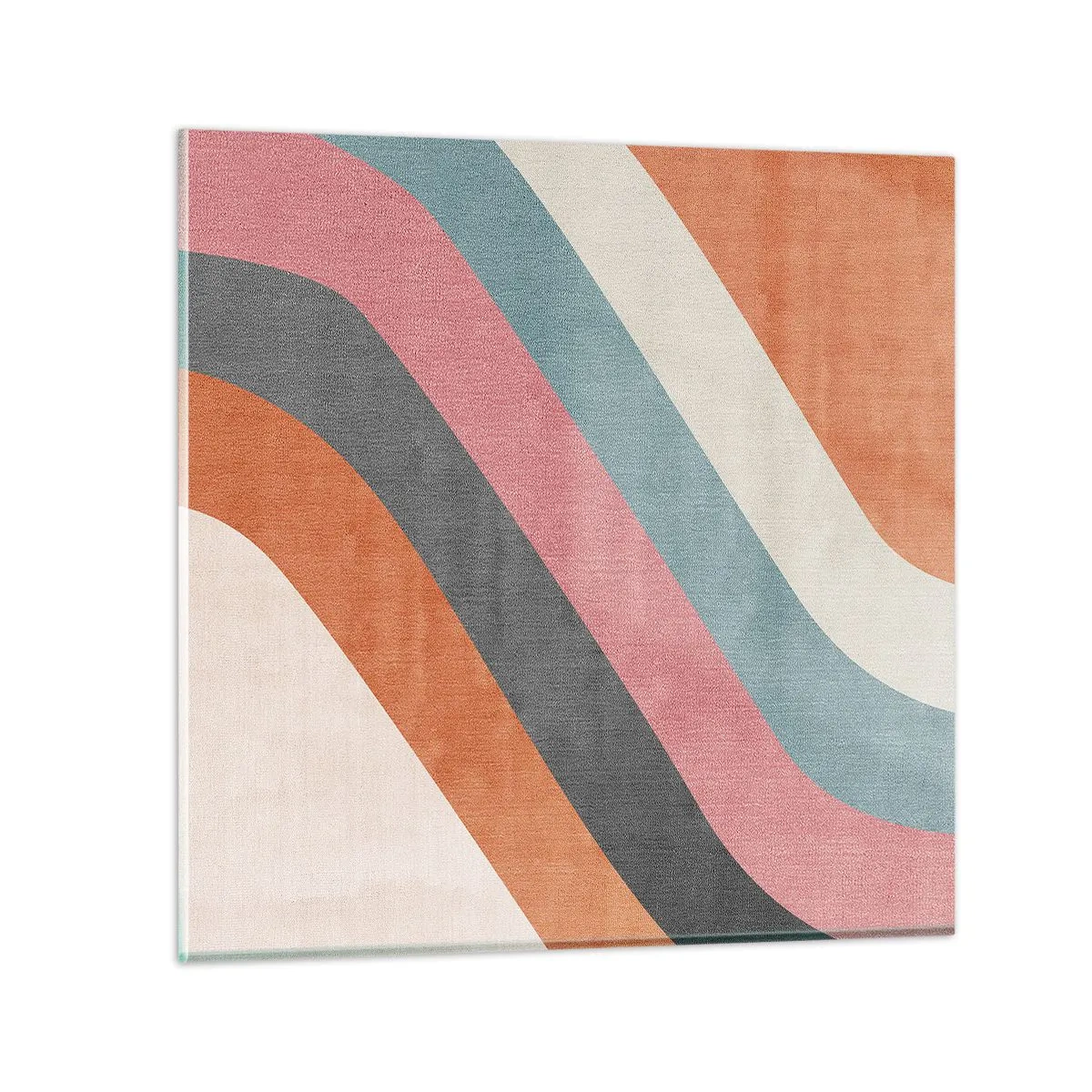 Glasbild - Bild auf glas - Diagonale Komposition – Bewegung - 70x70 cm