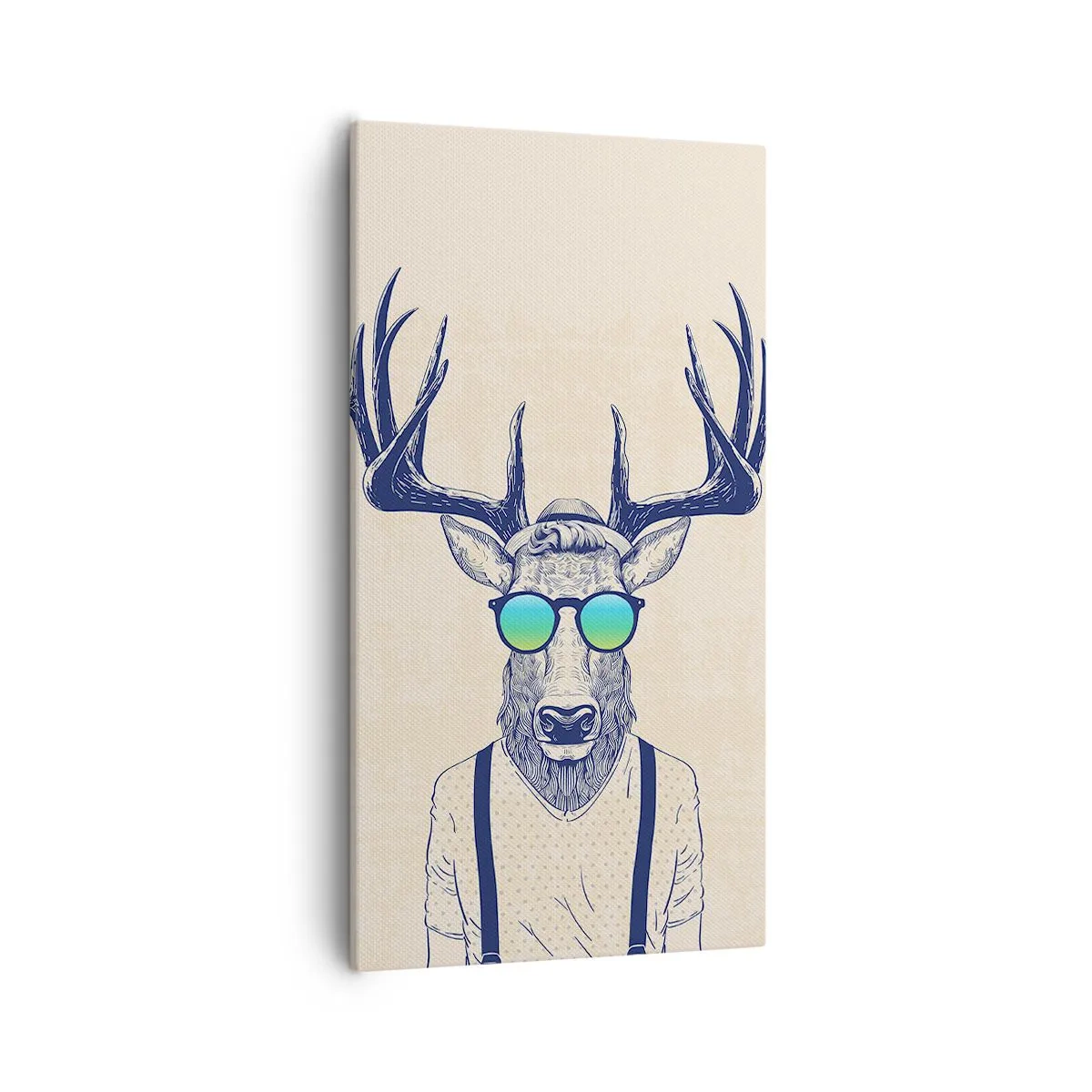 Bild auf Leinwand - Leinwandbild - Wen hast du erwartet? - 55x100 cm