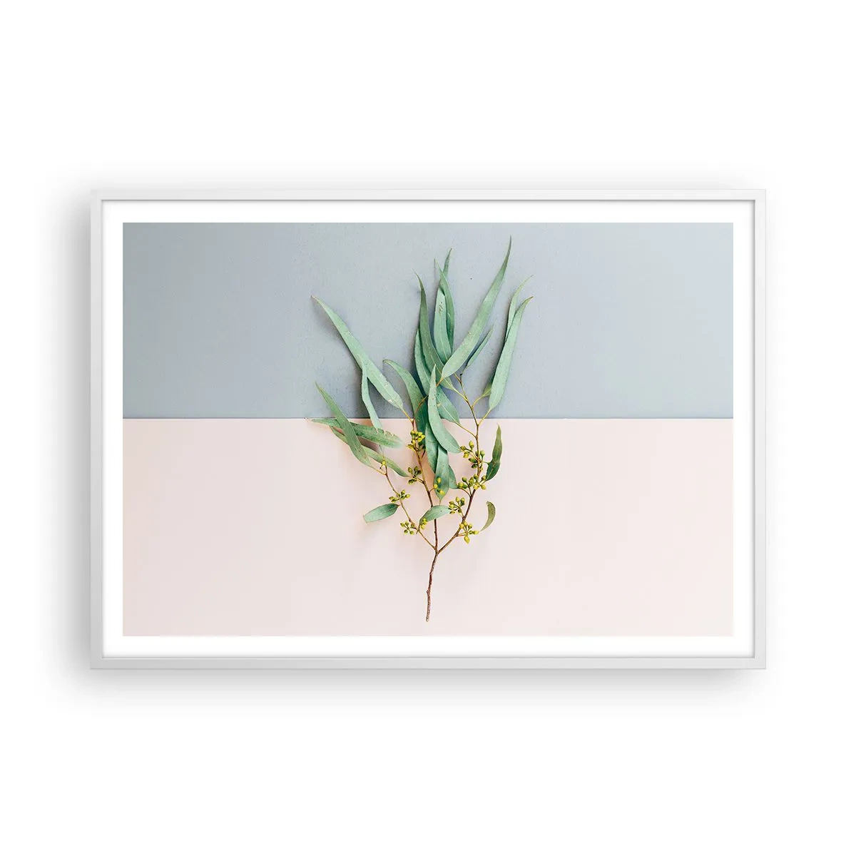 Poster in einem weißen Rahmen - Pastellige Subtilität - 100x70 cm