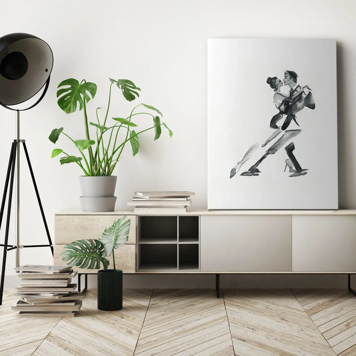 Bild auf Leinwand - Leinwandbild - In einem Schlag - 65x120 cm