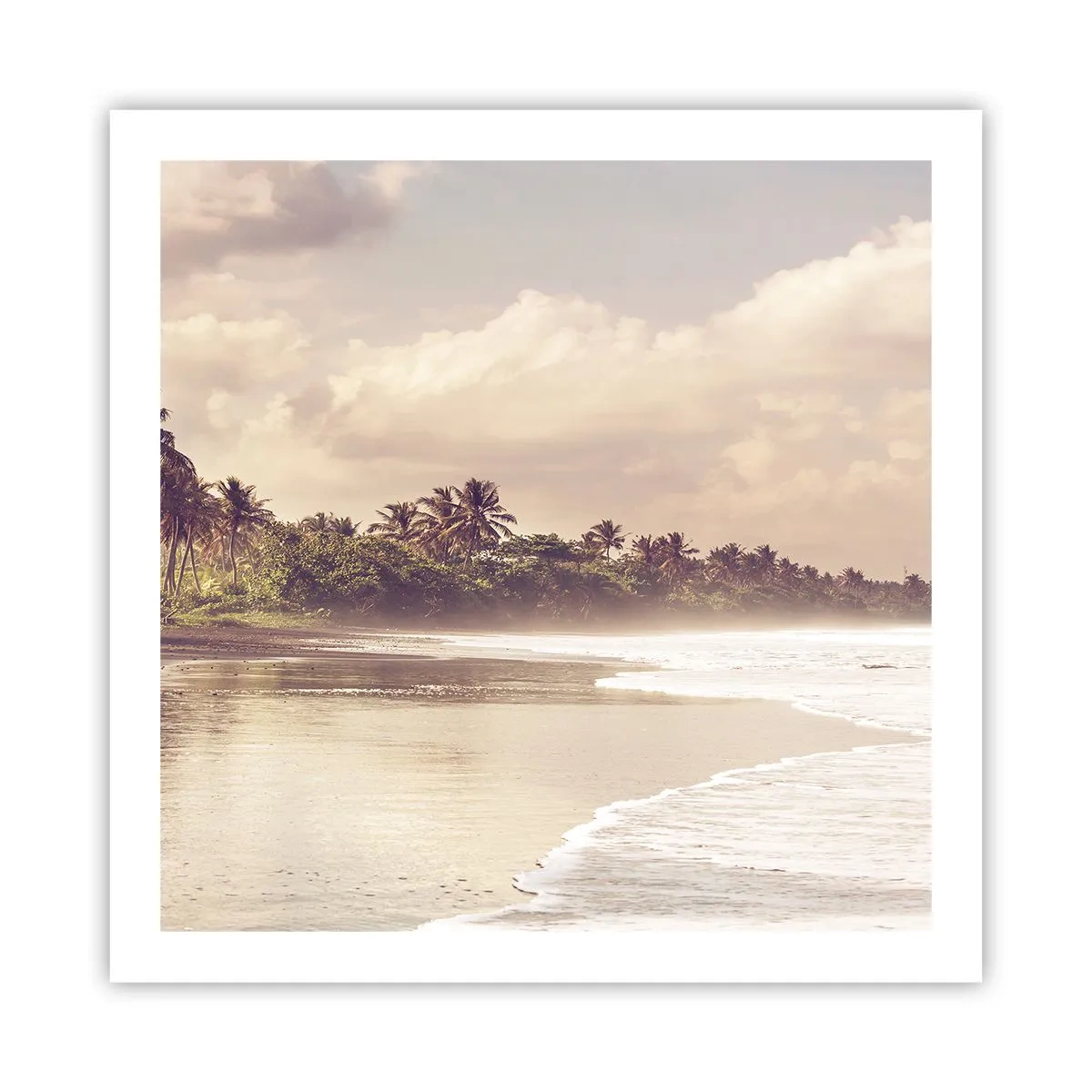 Poster - Die Liebkosung der Wellen - 60x60 cm