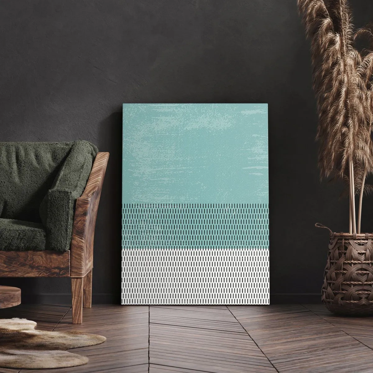 Bild auf Leinwand - Leinwandbild - Eine ausgewogene Komposition - 55x100 cm