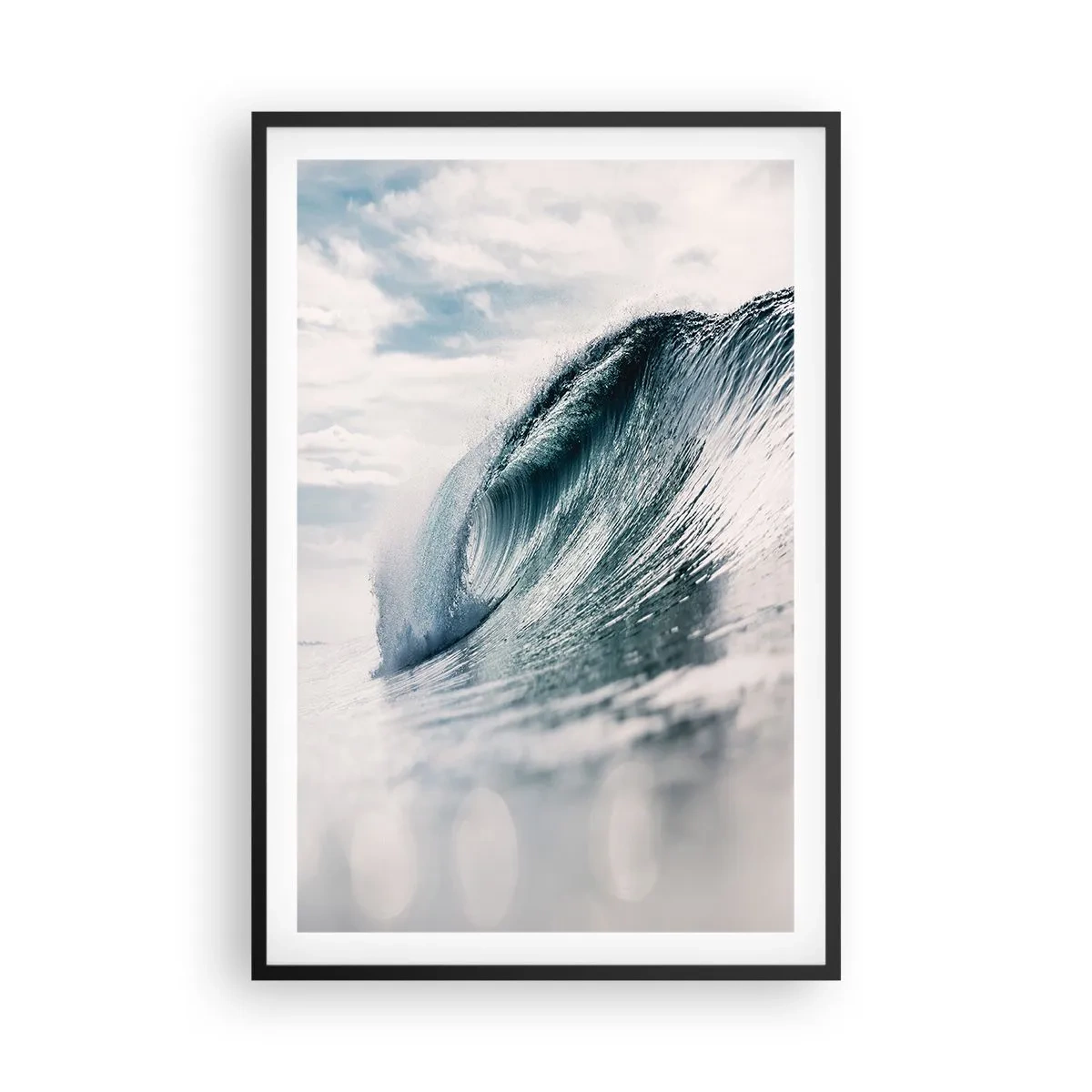 Poster in einem schwarzem Rahmen - Wasserspitze - 61x91 cm
