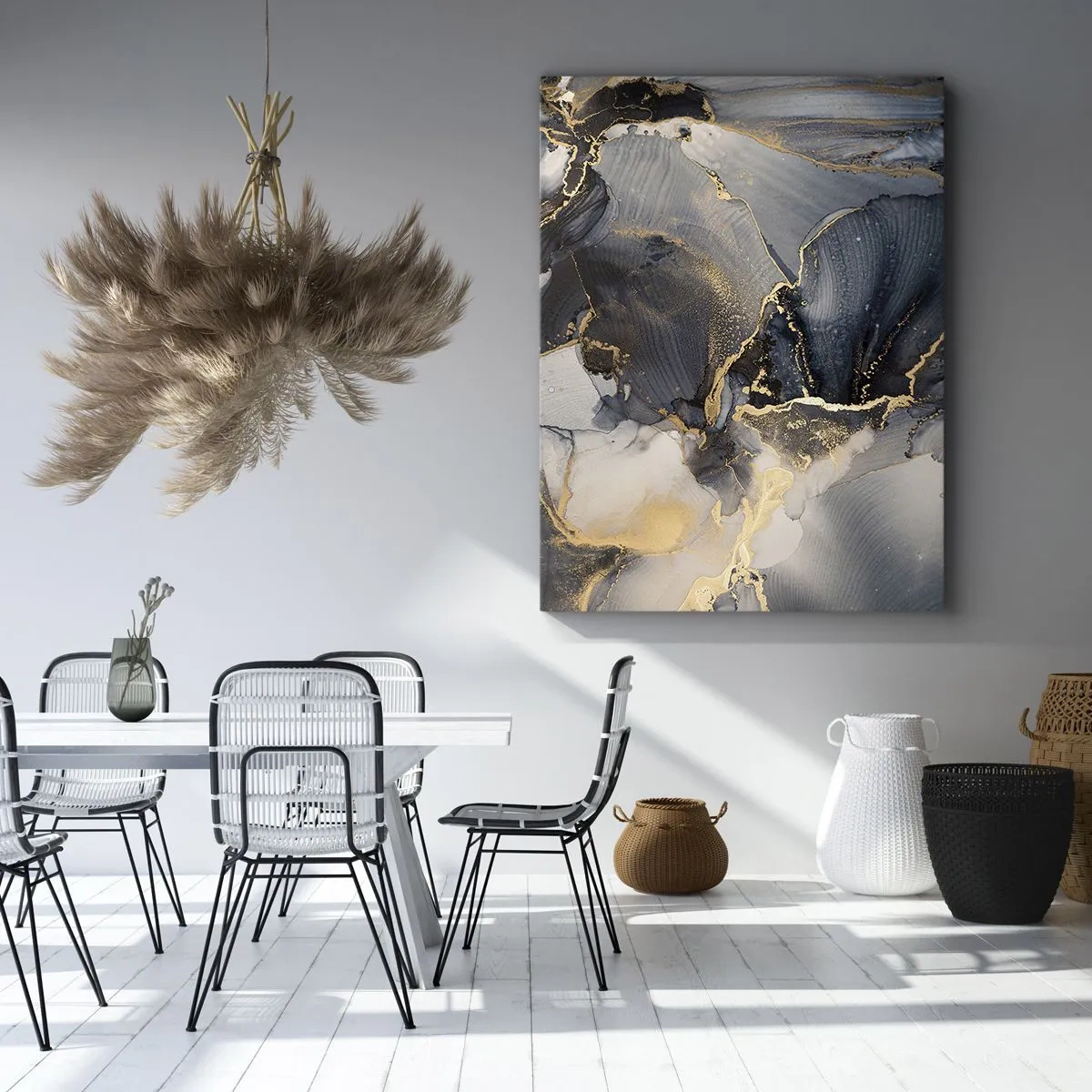 Bild auf Leinwand - Leinwandbild - Leben aus Stein - 65x120 cm