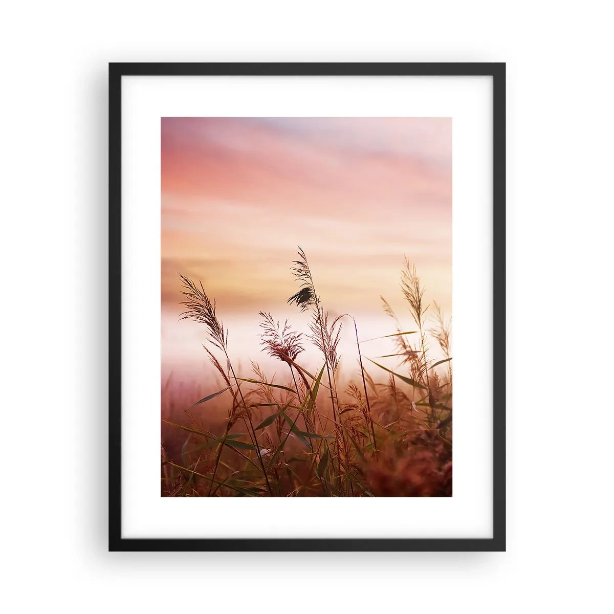 Poster in einem schwarzem Rahmen - Drachen, Löwenzahn, Wind - 40x50 cm