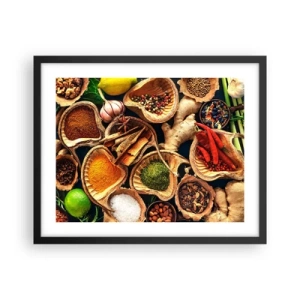 Poster in einem schwarzem Rahmen - Nimm was du willst - 50x40 cm