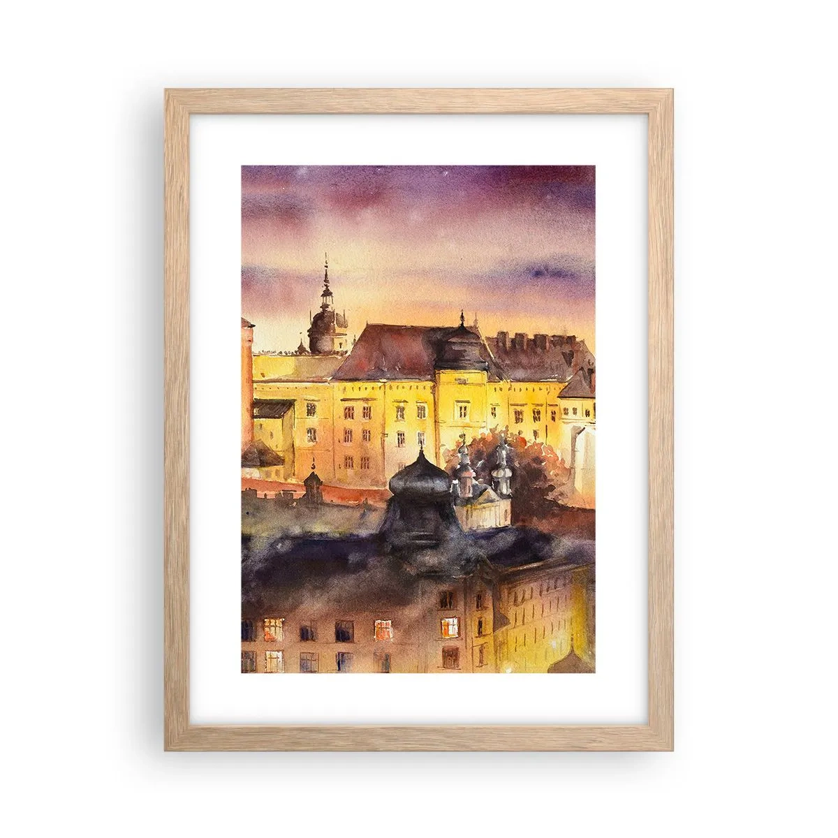 Poster in einem Rahmen aus heller Eiche - Geschichte und Märchen - 30x40 cm