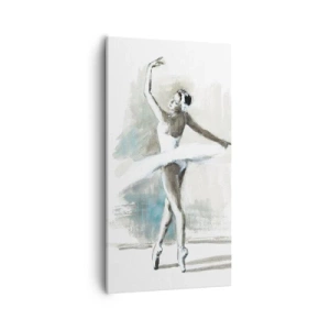 Bild auf Leinwand - Leinwandbild - In einen Schwan verzaubert - 55x100 cm