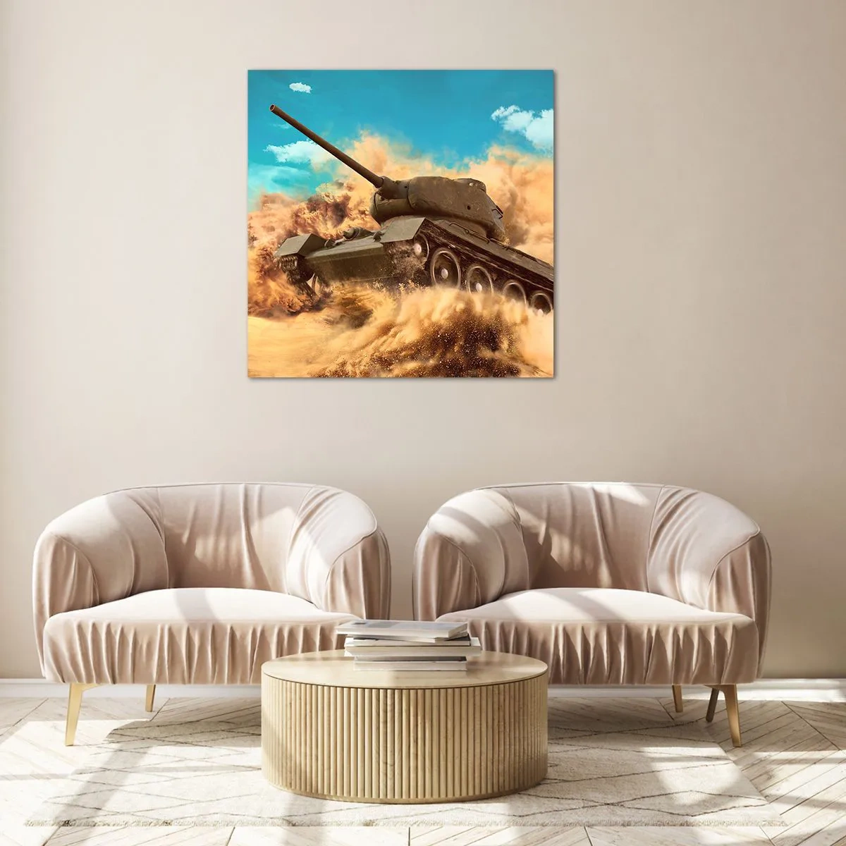 Glasbild - Bild auf glas - Nicht zu besiegen - 40x40 cm