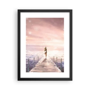 Poster in einem schwarzem Rahmen - Im Licht eines Traums - 30x40 cm