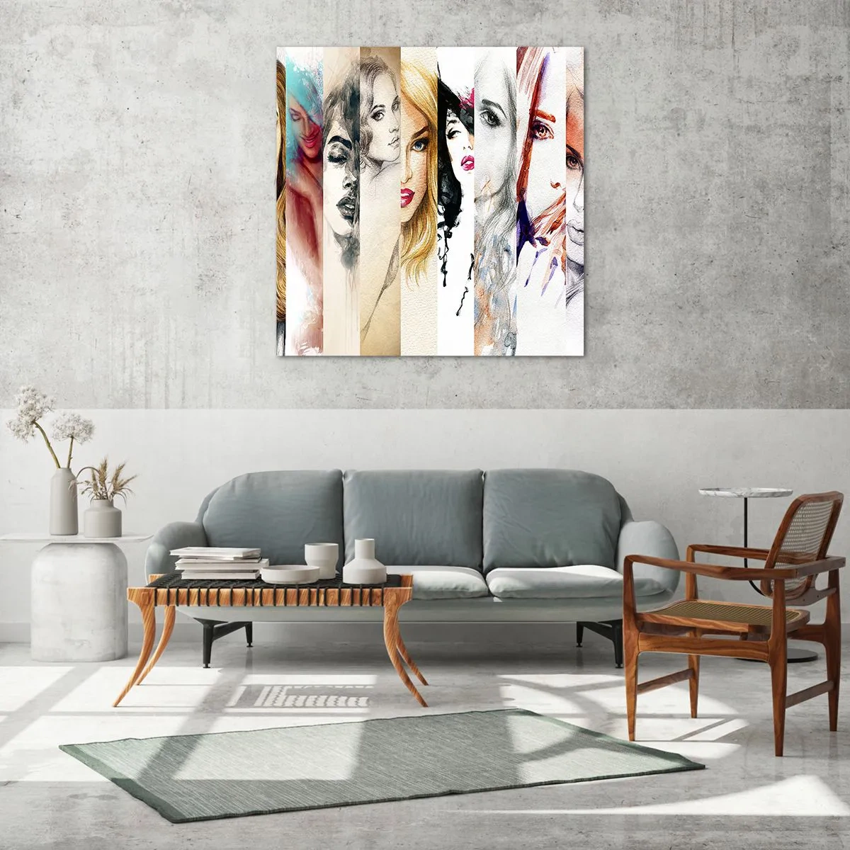 Glasbild - Bild auf glas - Und es ist immer DU - 60x60 cm