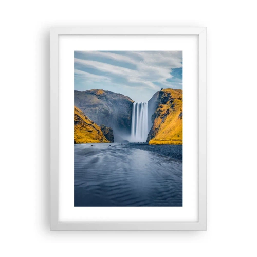 Poster in einem weißen Rahmen - Ewige Dauer, ewige Bewegung - 30x40 cm