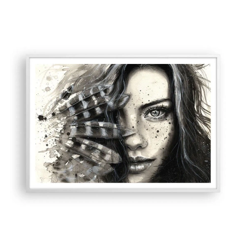 Poster in einem weißen Rahmen - Wilde Schönheit - 100x70 cm