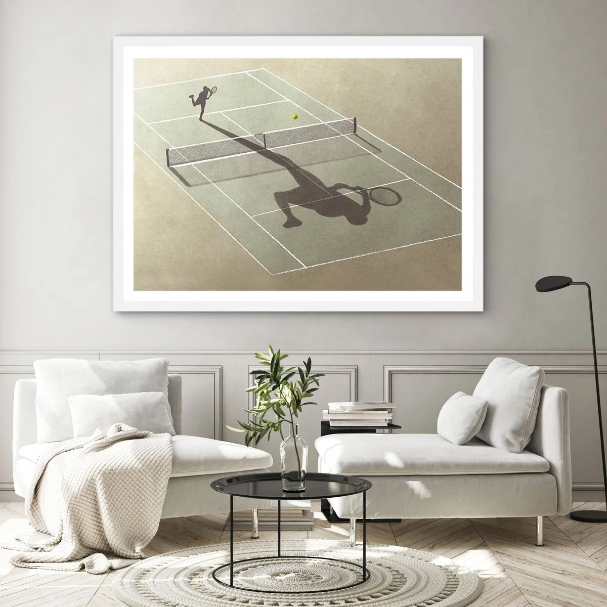 Poster in einem weißen Rahmen - Überwinde dich selbst - 70x50 cm