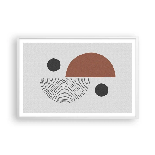 Poster in einem weißen Rahmen - Perfektion des Rades - 91x61 cm