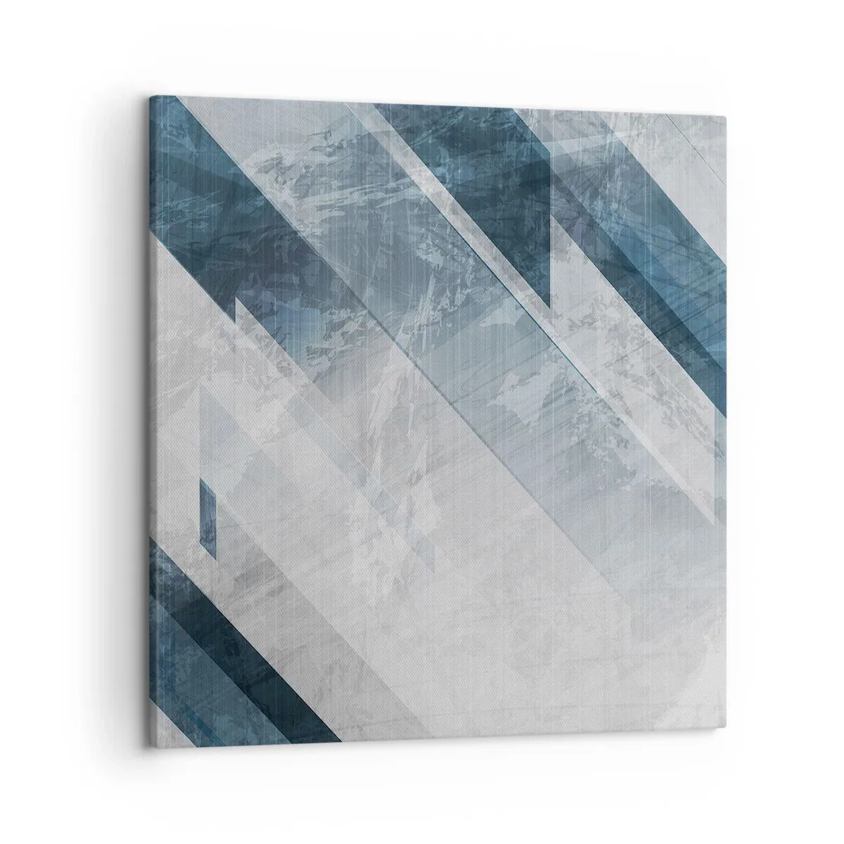 Bild auf Leinwand - Leinwandbild - Räumliche Komposition - graue Bewegung - 50x50 cm