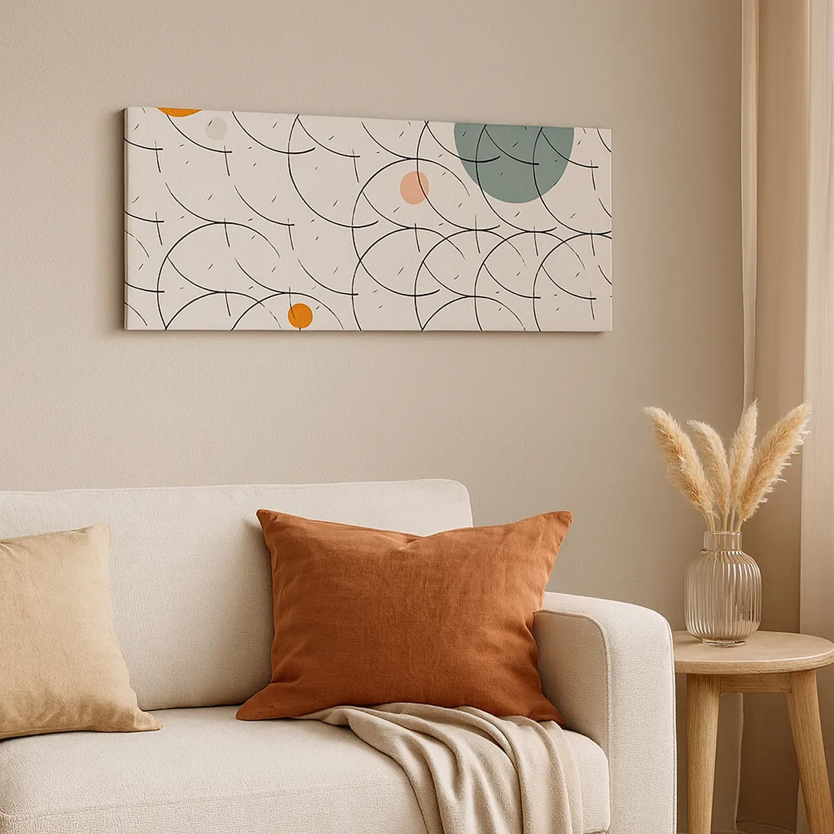 Bild auf Leinwand - Leinwandbild - Im Pop-Art-Geist - 30x30 cm