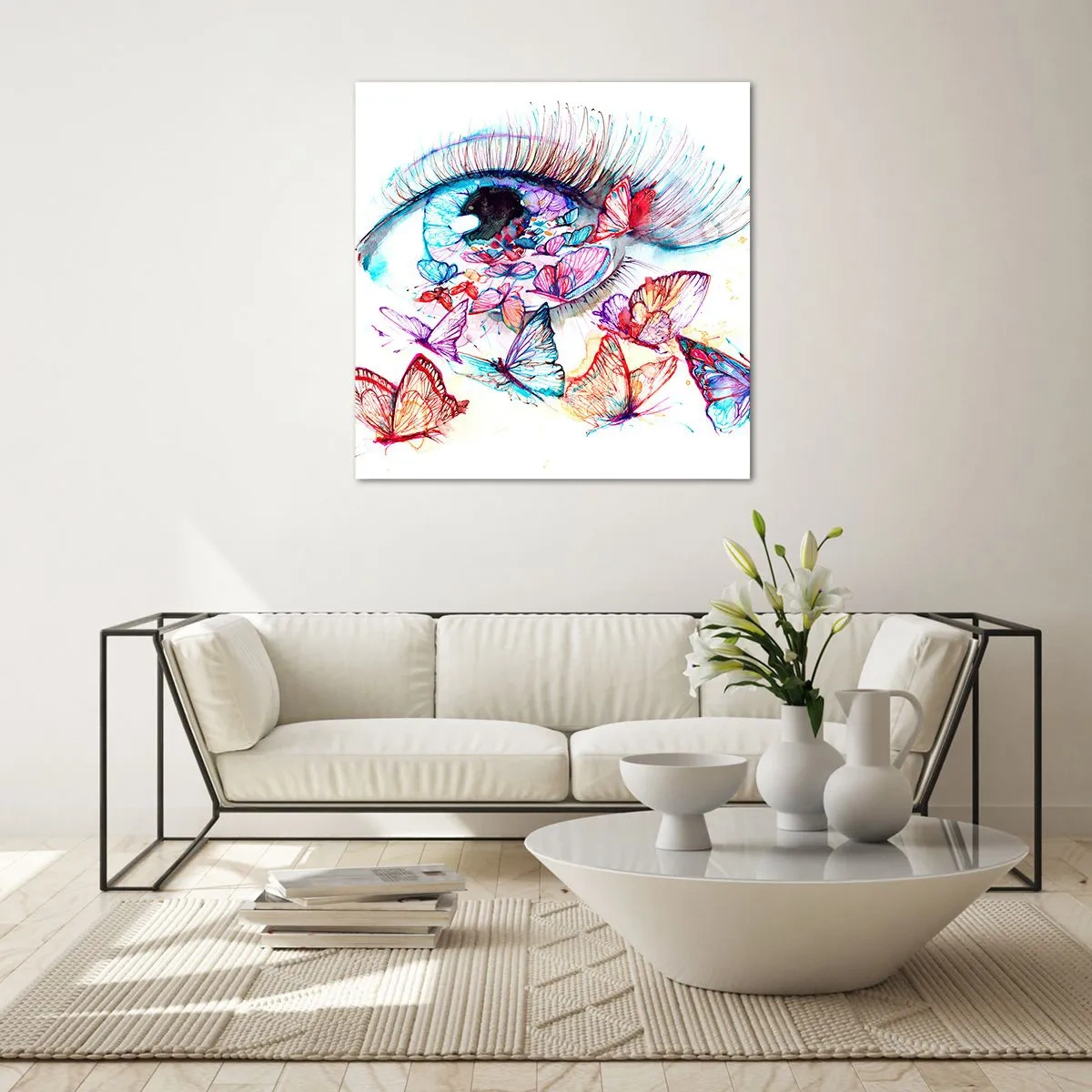 Glasbild - Bild auf glas - Märchenhafter Augenzauber - 60x60 cm