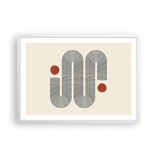 Poster in einem weißen Rahmen - Vom Anfang bis zum Ende - 70x50 cm