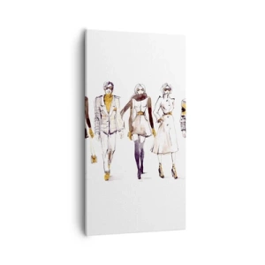 Bild auf Leinwand - Leinwandbild - Lässiger Chic, lässige Eleganz - 55x100 cm