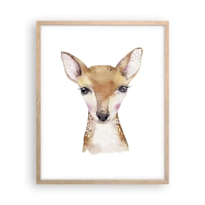 Poster in einem Rahmen aus heller Eiche - Die Natur der Unschuld - 40x50 cm