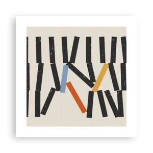 Poster - Domino – Komposition - 40x40 cm