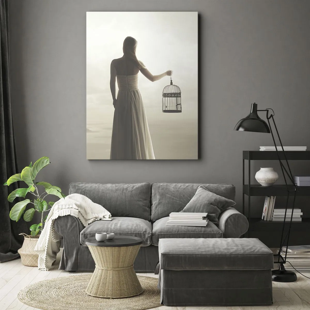 Bild auf Leinwand - Leinwandbild - Sei frei - 45x80 cm