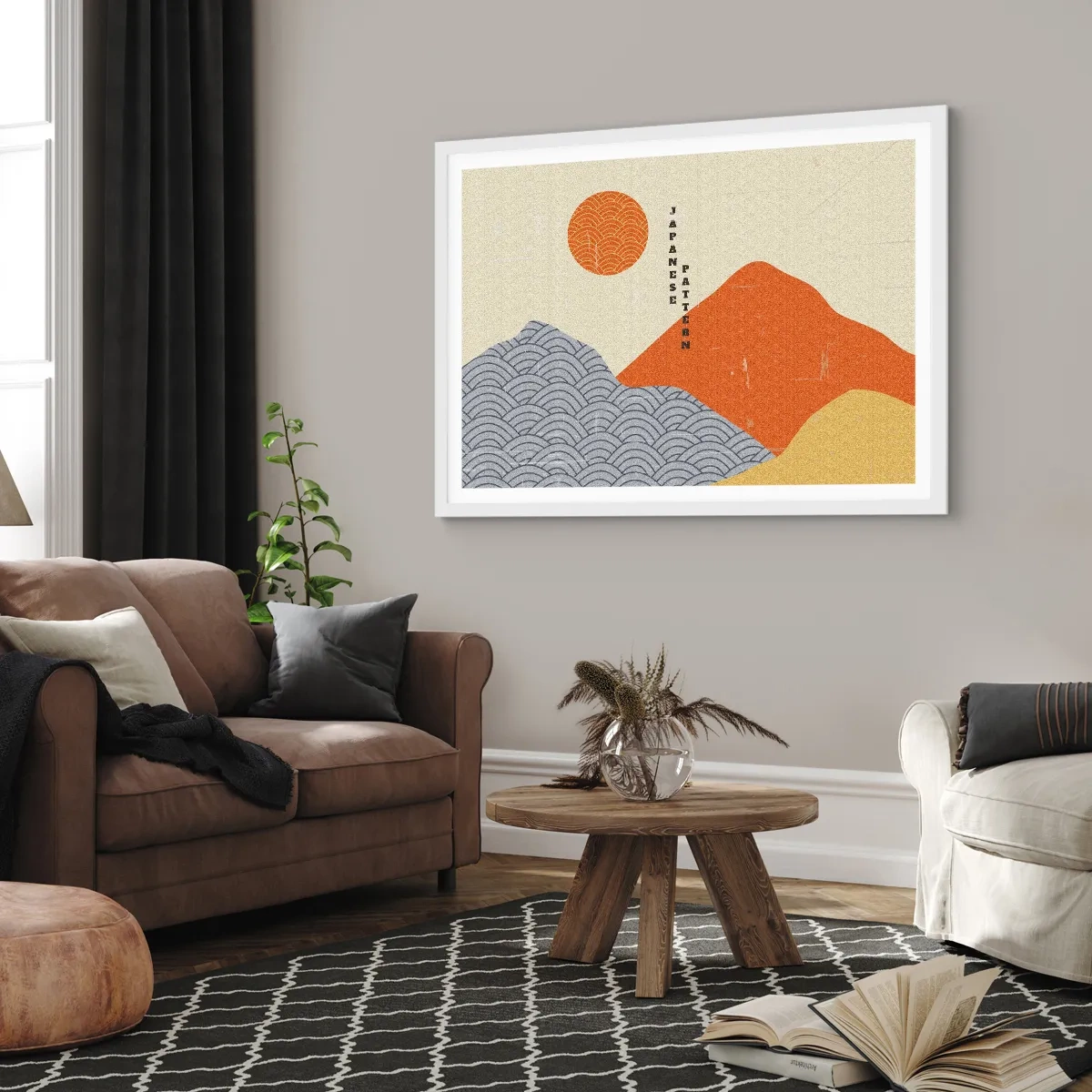 Poster in einem weißen Rahmen - Im japanischen Geist - 70x50 cm