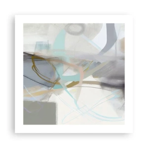 Poster - Neblige Abstraktion - 50x50 cm