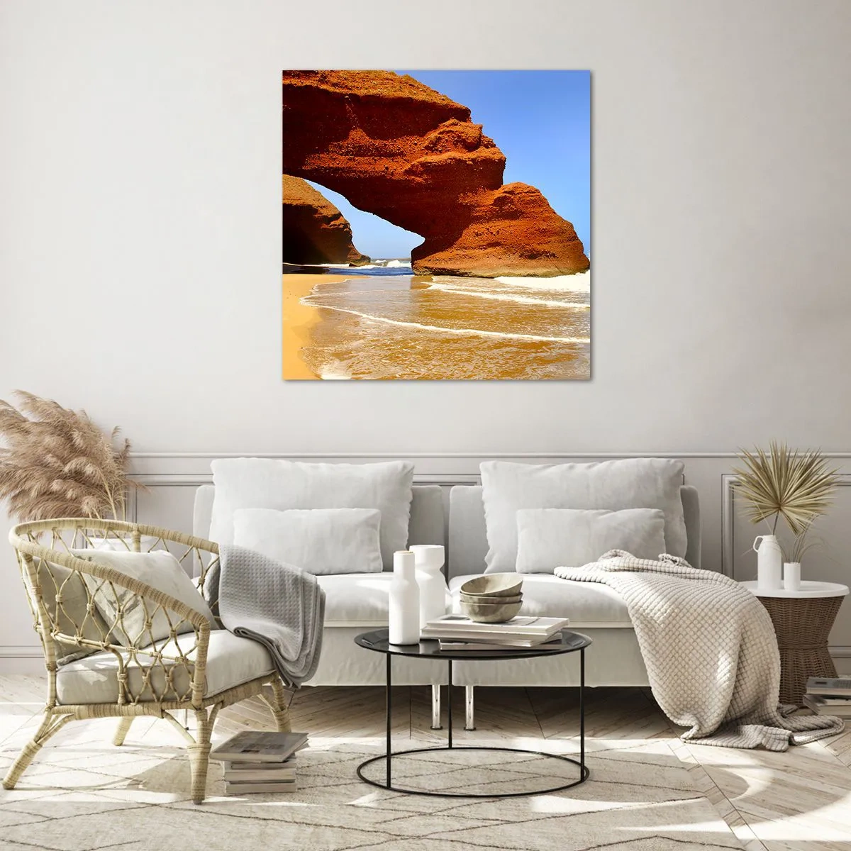 Glasbild - Bild auf glas - Wasser und Wind seit Tausenden von Jahren - 70x70 cm