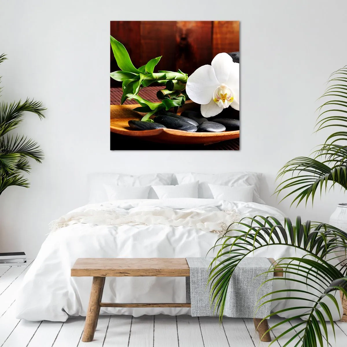 Bild auf Leinwand - Leinwandbild - Geben Sie sich dem Hauch der Natur hin - 40x40 cm