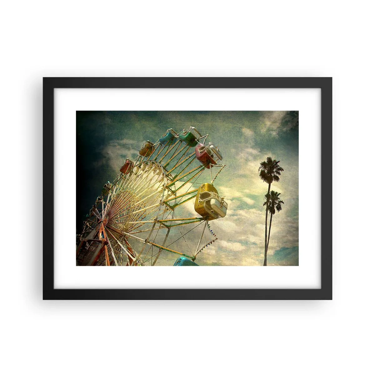 Poster in einem schwarzem Rahmen - Es wird Spaß geben ... - 40x30 cm