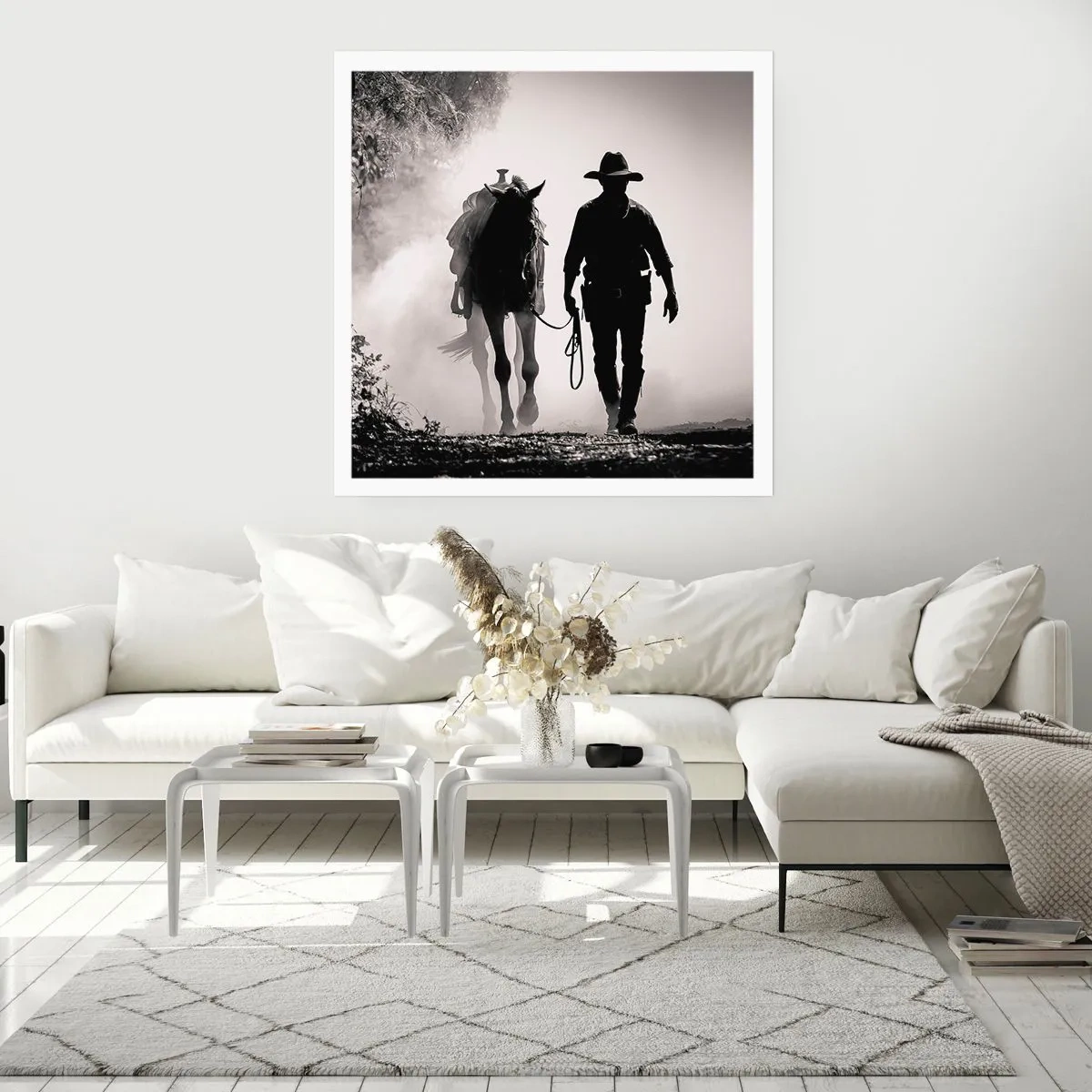 Poster - Texas-Morgen - 40x40 cm