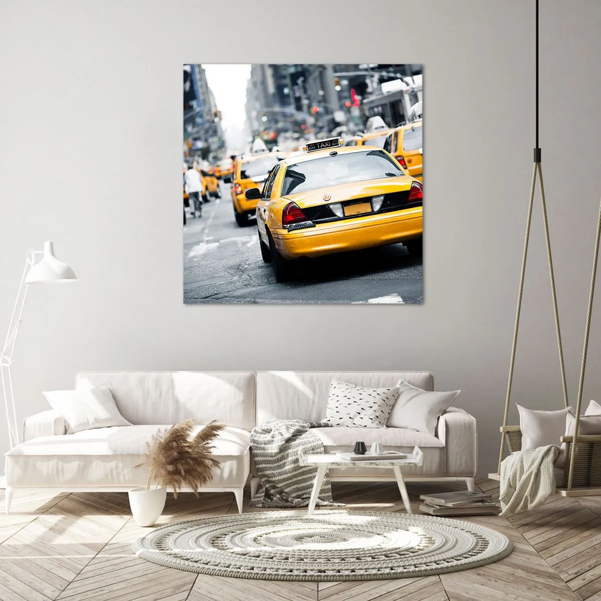 Bild auf Leinwand - Leinwandbild - Nur in dieser Stadt - 70x70 cm