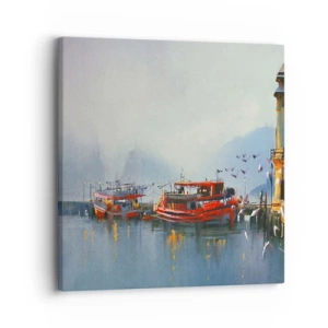 Bild auf Leinwand - Leinwandbild - Am Ende der Welt - 30x30 cm