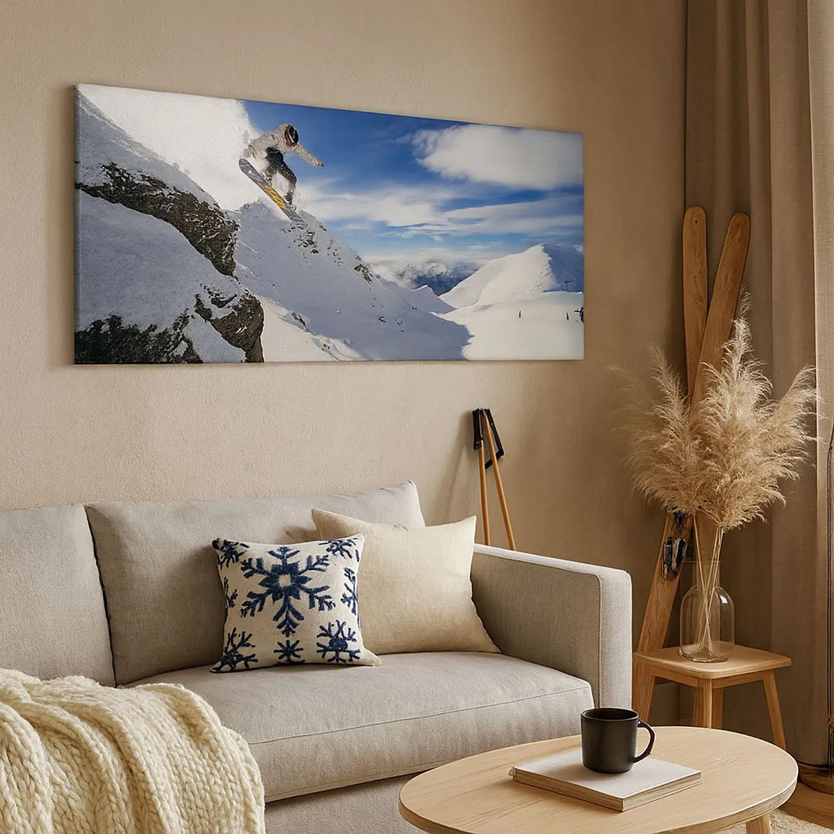 Bild auf Leinwand - Leinwandbild - Freiheit ohne Grenzen - 100x40 cm