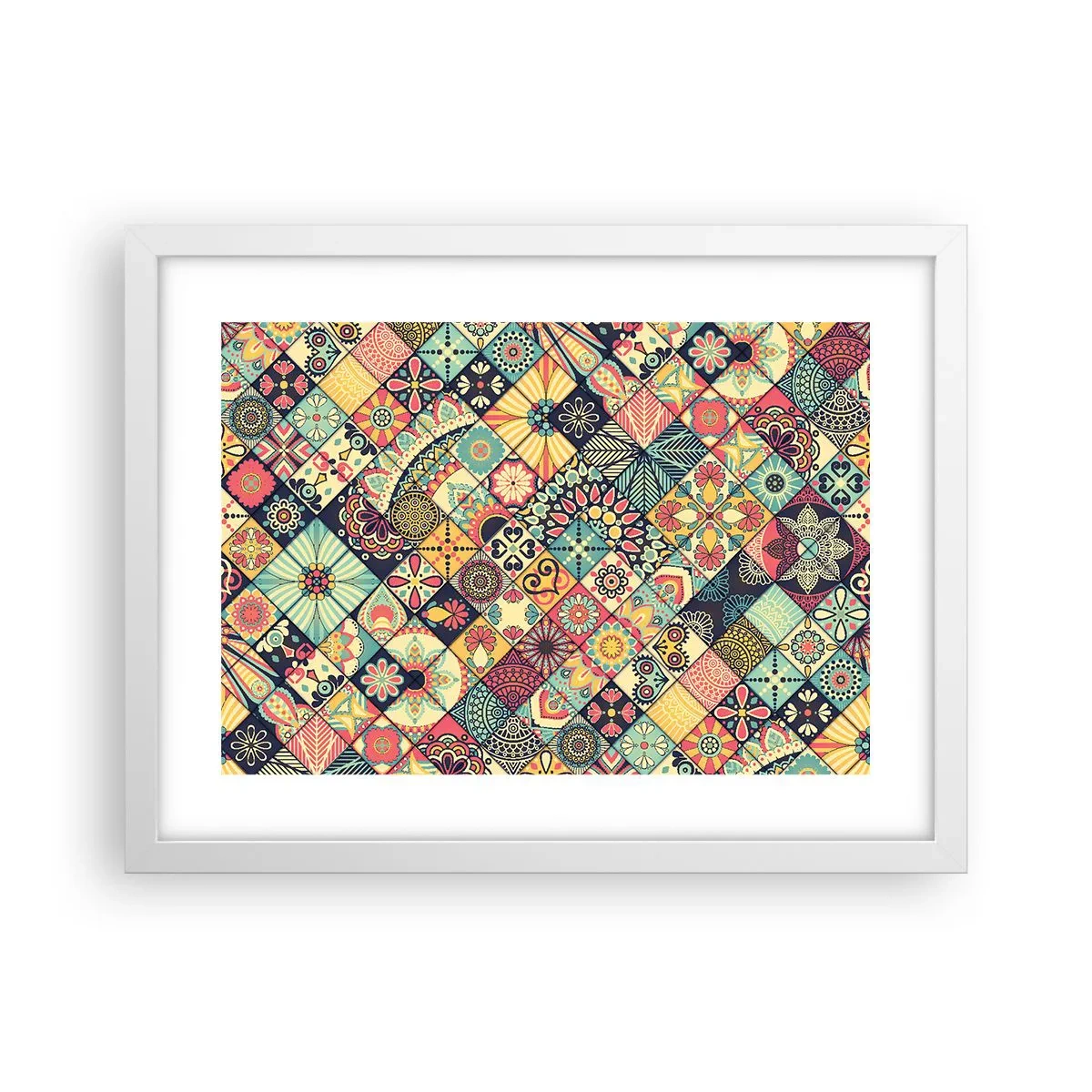 Poster in einem weißen Rahmen - marokkanische Atmosphäre - 40x30 cm