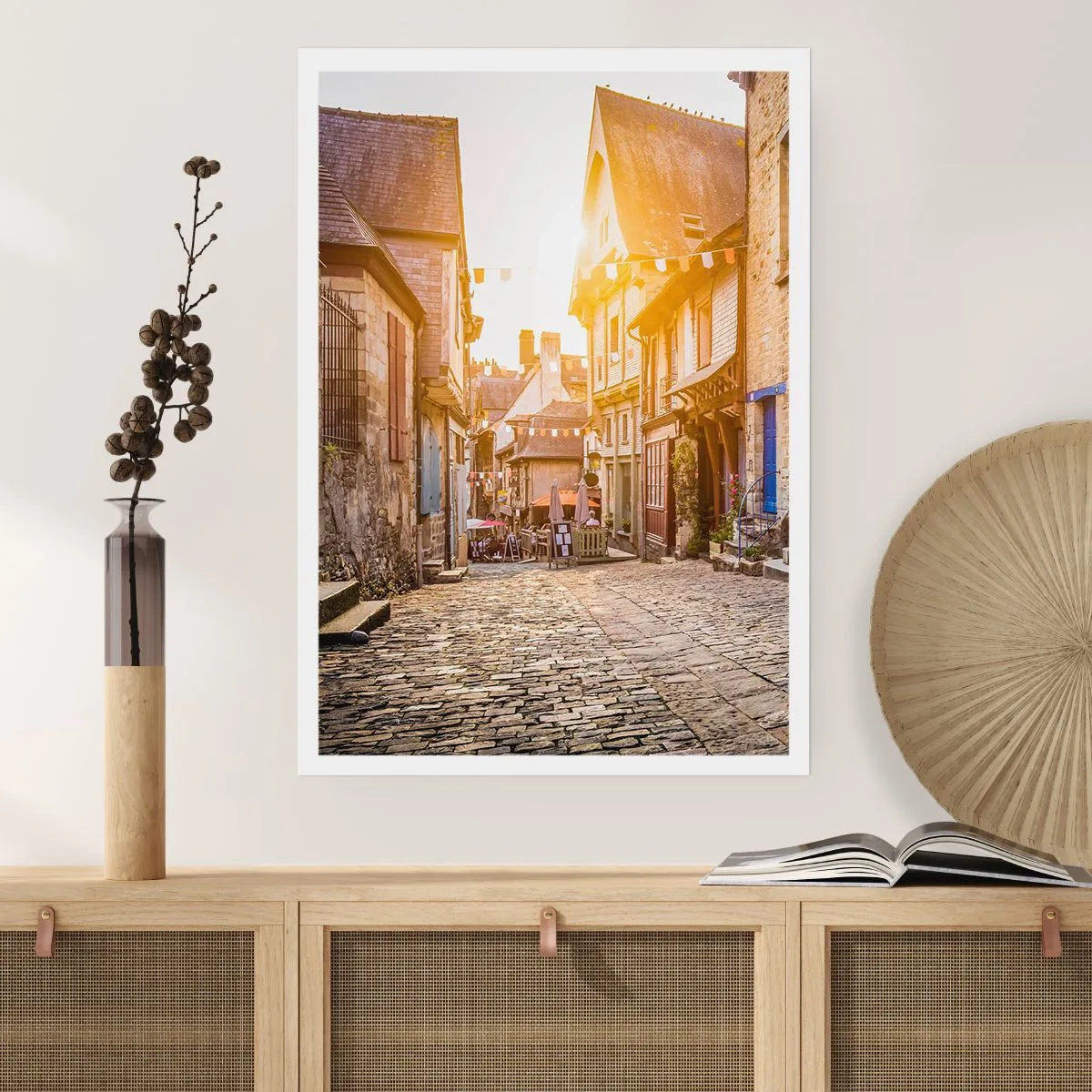 Poster - Der weiße Geist der Stadt - 40x50 cm