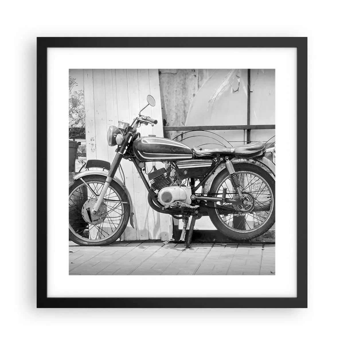 Poster in einem schwarzem Rahmen - Klassik über alles - 40x40 cm