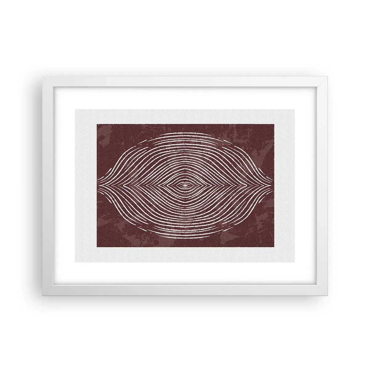 Poster in einem weißen Rahmen - Der Raum spricht - 40x30 cm