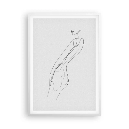 Poster in einem weißen Rahmen - Bloß ein Versprechen - 70x100 cm