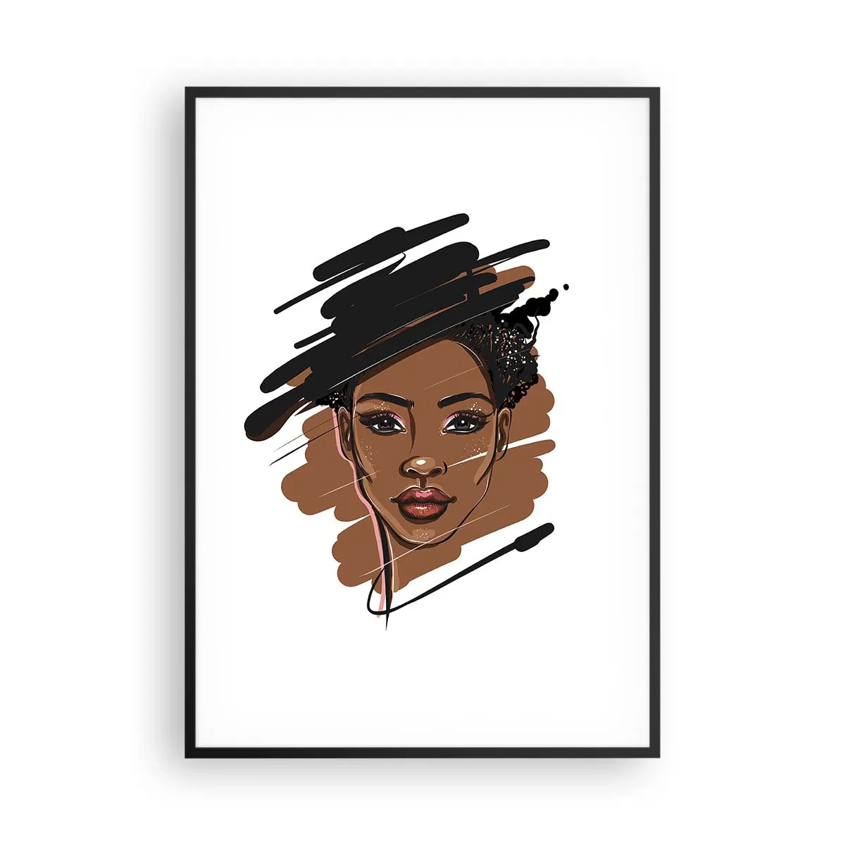 Poster in einem schwarzem Rahmen - Süß wie Schokolade - 70x100 cm