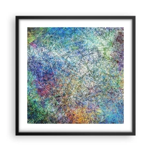 Poster in einem schwarzem Rahmen - Es ist nicht so einfach - 50x50 cm